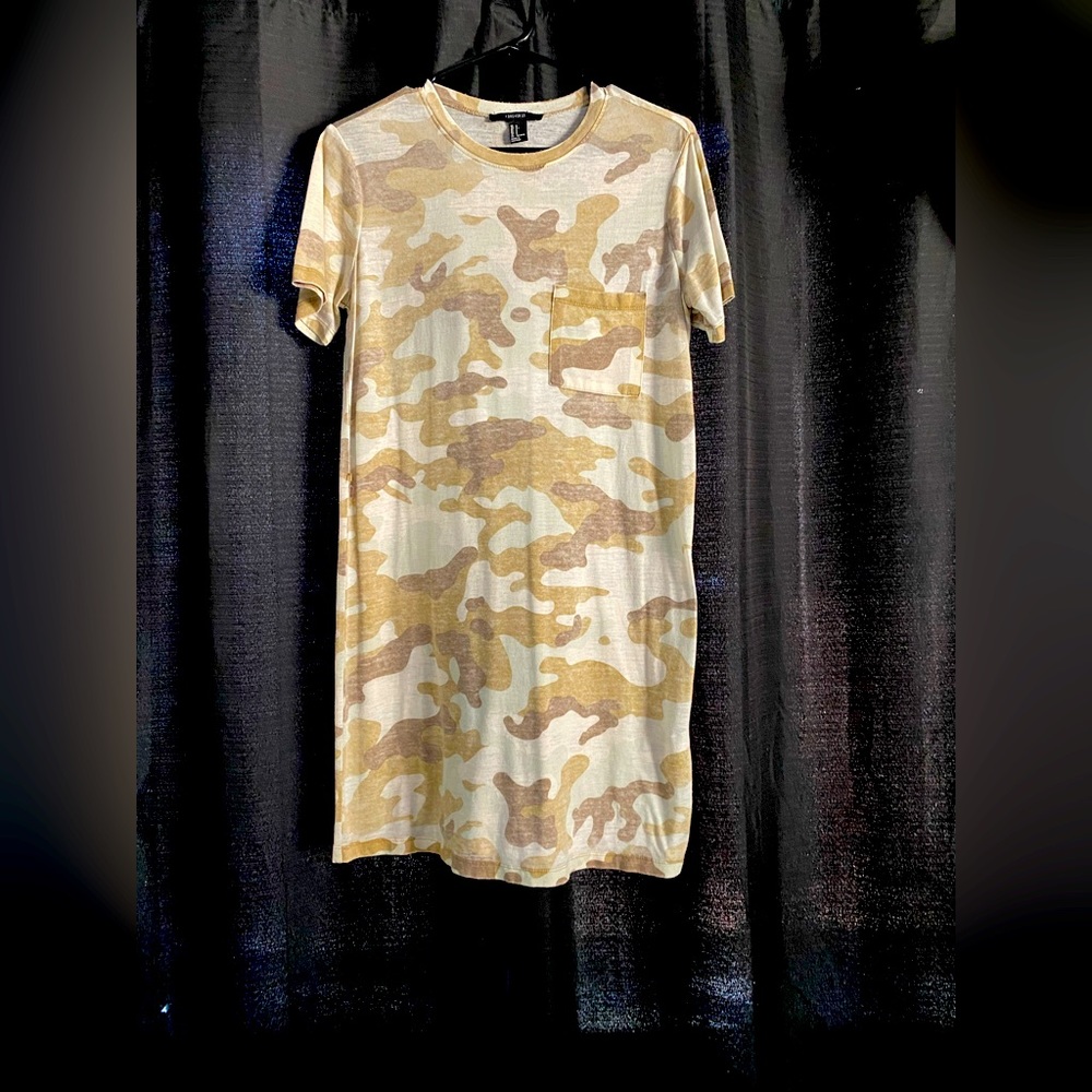 Camo T shirt Dress